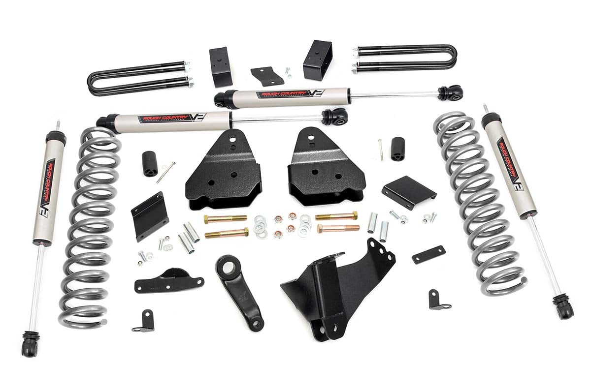 Ford F-250 Super Duty Suspension Lift Kit - Front - Rough Country - 4.5 Inch Lift Kit | OVLD | V2 - '11-'14